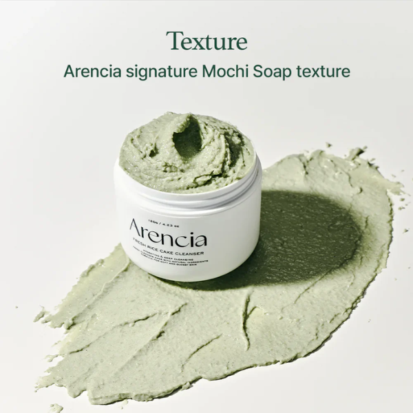 Attīrošs līdzeklis sejai ar zaļo rīsu Mochi | Arencia Fresh Green Rice Mochi Cleanser