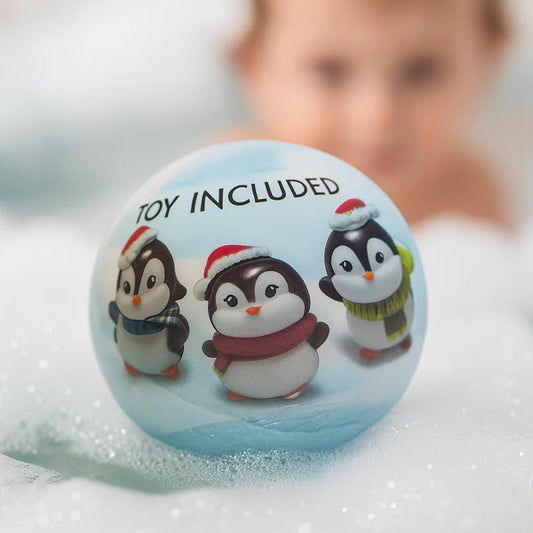 Vannas bumba bērniem ar rotaļļietu Pingvīns