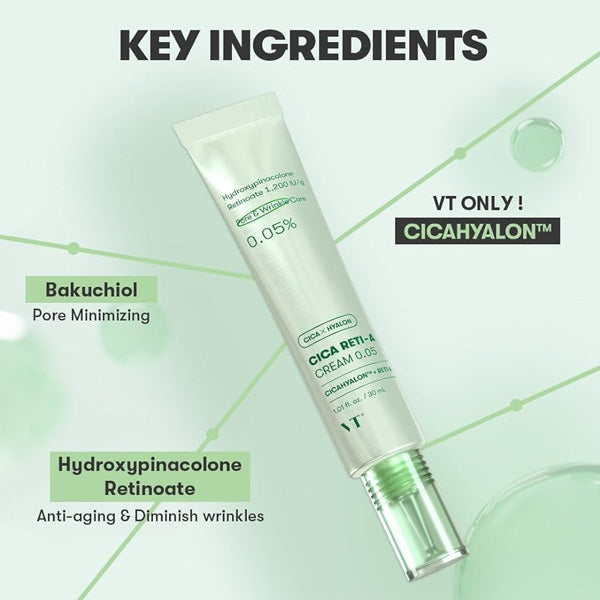Krēms sejai ar 0.05% retinolu | VT Cosmetics Cica Reti-A Cream