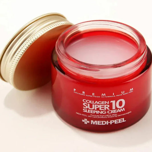 Pretnovecošanās nakts krēms sejai ar kolagēnu | MediPeel Collagen Super10 Sleeping Cream