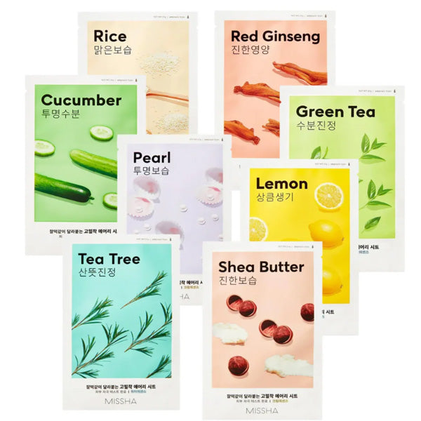 Lokšņu maska ar sarkano žeņšeņu | Missha Airy Fit Sheet Mask
