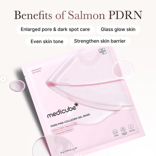 Hidrogēla sejas maska ar kolagēnu un PDRN | Medicube PDRN Pink Collagen Jelly Gel Mask