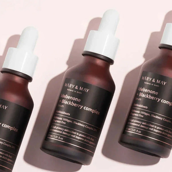 Mary&May – Idebenone and Blackberry Complex Serum 30 ml pretgrumbu krems koore.lv