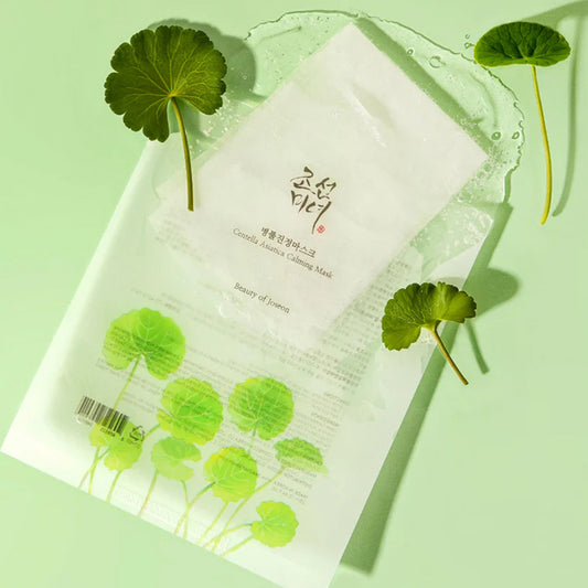 Nomierinoša lokšņu sejas maska | Beauty of Joseon Centella Asiatica Calming Mask
