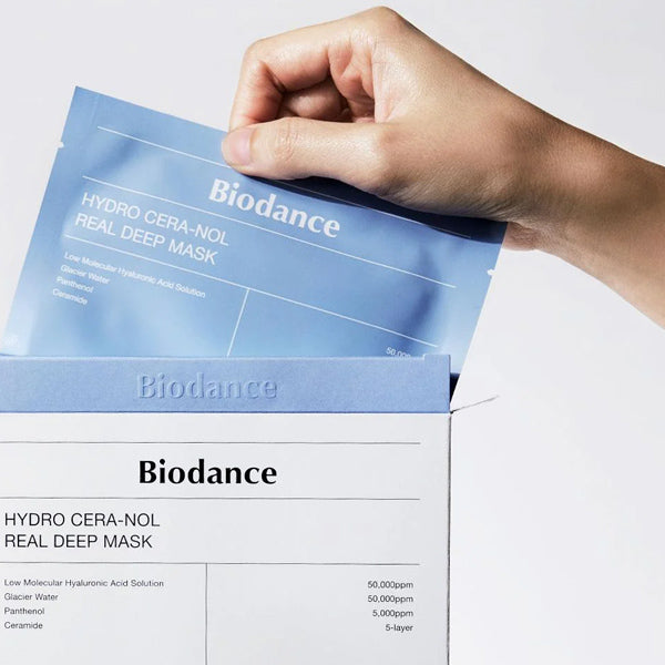 BIODANCE Hydro Cera-nol Real Deep Mask - hidrogēla sejas maska ar hialuronskābi
