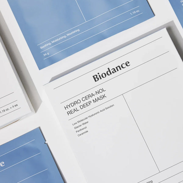 BIODANCE Hydro Cera-nol Real Deep Mask - hidrogēla sejas maska ar hialuronskābi