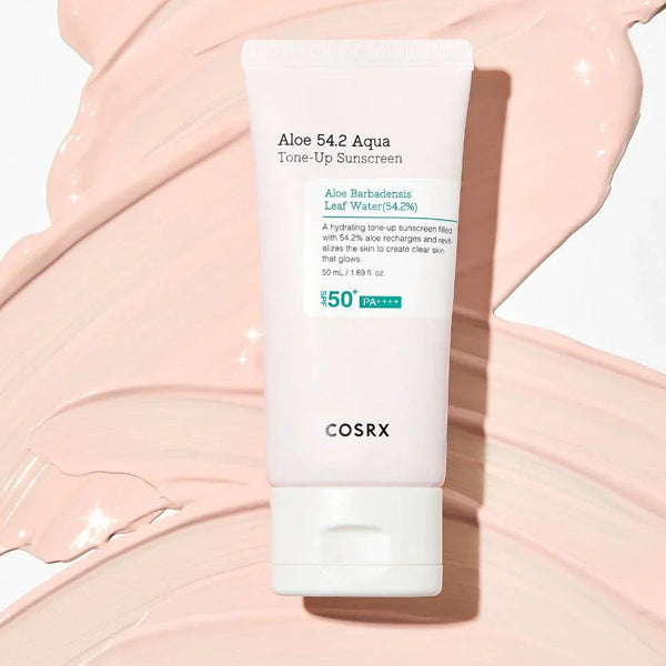 Tonējošs saules aizsargkrēms ar alveju SPF50+ | COSRX Aloe 54.2 Aqua Tone-Up Sunscreen