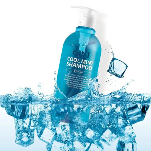 CP-1 Cool Mint Shampoo tekstūra ar mentolu un piparmētru ekstraktiem