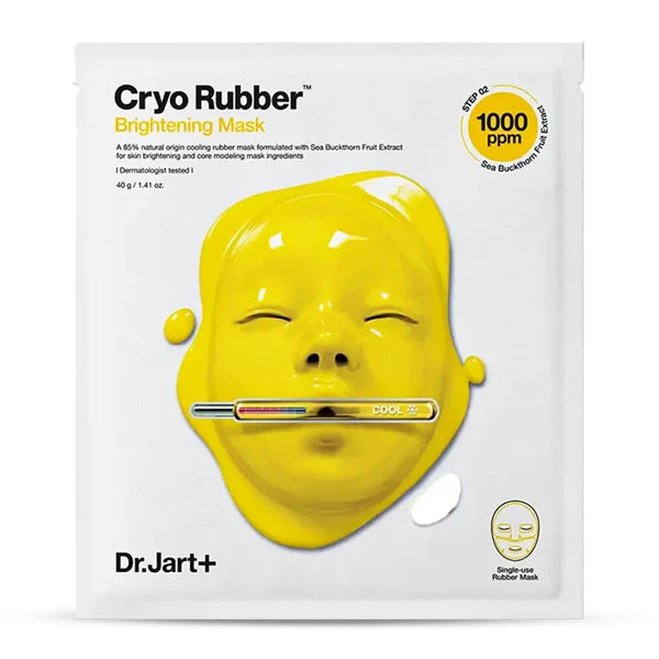 Dr.Jart+ Cryo Rubber ar izgaismojošu C vitamīnu – divpakāpju sejas maska ar dzesējošu efektu un izgaismojošām īpašībām