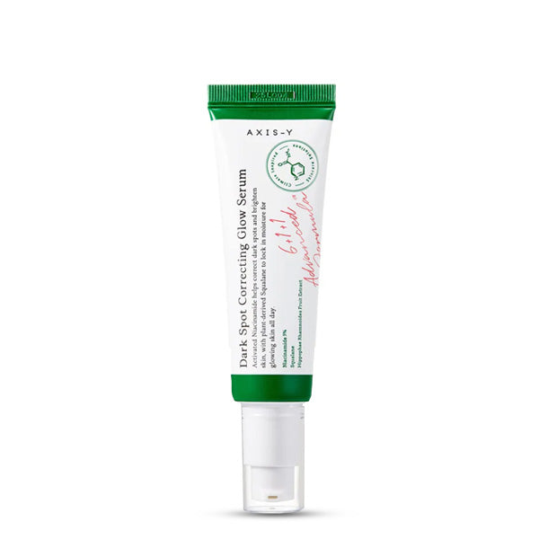 AXIS - Y Dark Spot Correcting Glow Serum – Korejas kosmētika, serums, kas samazina tumšos plankumus, izlīdzina ādas toni un piešķir mirdzumu.
