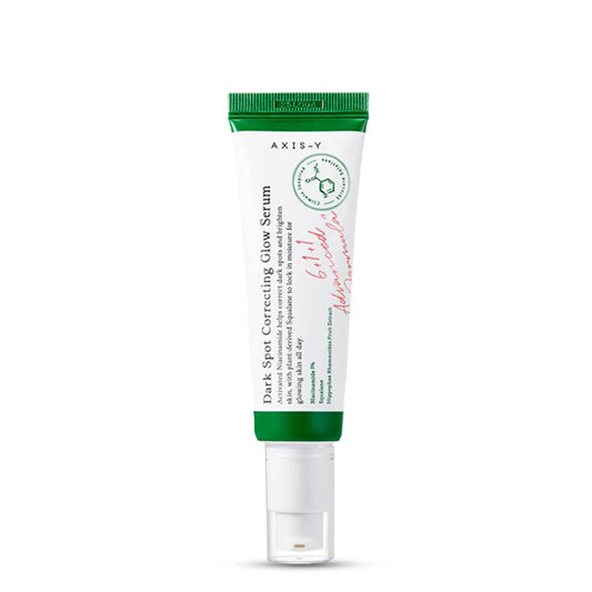 AXIS - Y Dark Spot Correcting Glow Serum – Korejas kosmētika, serums, kas samazina tumšos plankumus, izlīdzina ādas toni un piešķir mirdzumu.