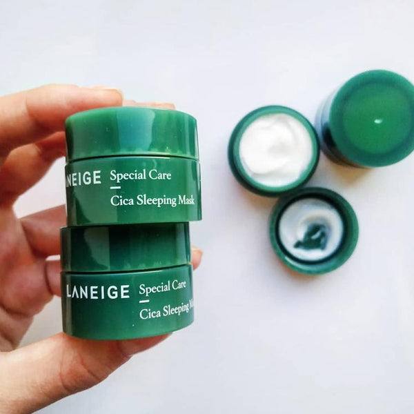 LANEIGE Cica Sleeping Mask 10ml – nomierinoša nakts maska jutīgai ādai