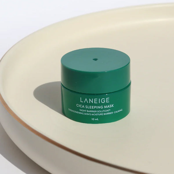 LANEIGE Cica Sleeping Mask 10ml – nomierinoša nakts maska jutīgai ādai