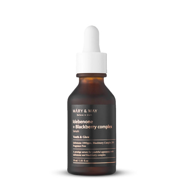 Mary&May Idebenone and Blackberry Complex serums – antioksidantu serums no Korejas nobriedušai un jutīgai ādai 30 ml koore.lv