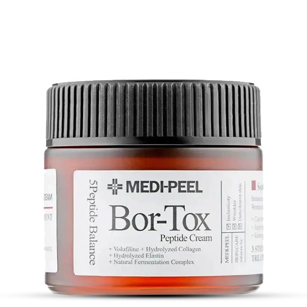 Medi-Peel Peptide-Tox Bor Cream — liftinga anti-novecošanās krēms ar peptīdiem, hialuronskābi un kolagēnu