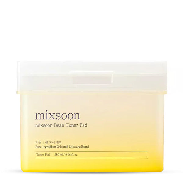 Mixsoon Bean Toner Pad – mitrinoši sejas spilventiņi ar sojas ekstraktu, piemēroti visiem ādas tipiem