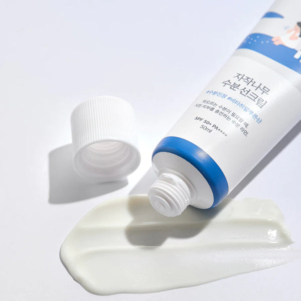 Mitrinošs saules aizsargkrēms ar SPF50+ | Round Lab Birch Juice