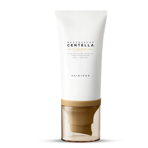 SKIN1004 Madagascar Centella Air-Fit Suncream Light SPF30 – vieglas tekstūras korejiešu saules krēms ar SPF30 jutīgai un kombinētai ādai