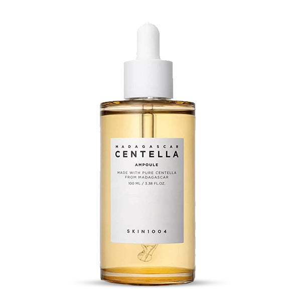 SKIN1004 Madagascar Centella Ampoule – ampula ar Centella Asiatica, kas nomierina, mitrina un atjauno ādu.