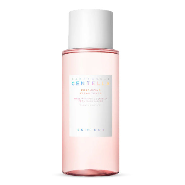 SKIN1004 Madagascar Centella Poremizing Clear Toner – toniks, kas attīra ādu, samazina poras un regulē sebuma izdalīšanos.