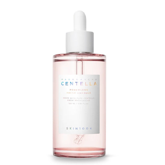SKIN1004 Madagascar Centella Poremizing Fresh Ampoule – ampula, kas samazina poras un regulē sebuma izdalīšanos.