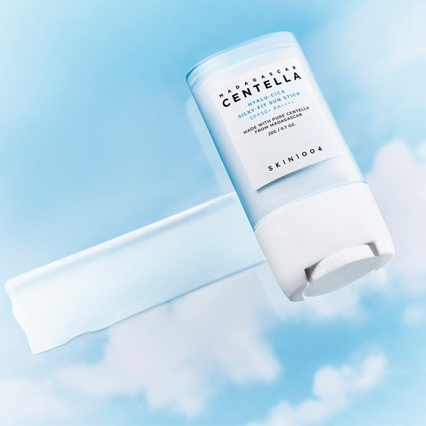 SKIN1004 Madagascar Centella Hyalu‑Cica Silky‑Fit Sun Stick korejas kosmētika zīmulis saules aizsardzībai