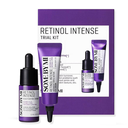 SOME BY MI Retinol Intense Trial Kit – Korejas retinola serums un acu krēms ādas atjaunošanai.