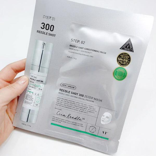 2 soļu sejas maska ar mikroadatu serumu | VT Cosmetics Reedle Shot 2 Step Mask