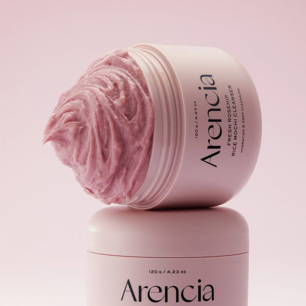 Attīrošs līdzeklis sejai ar rožu Mochi | Arencia Fresh Rosehip Rice Mochi Cleanser