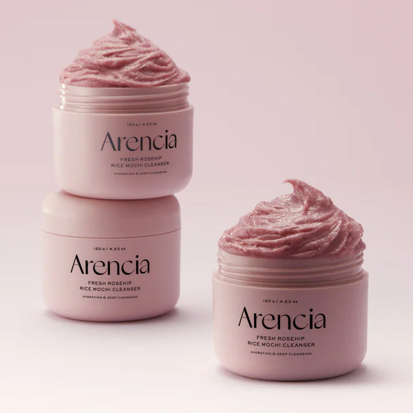 Attīrošs līdzeklis sejai ar rožu Mochi | Arencia Fresh Rosehip Rice Mochi Cleanser