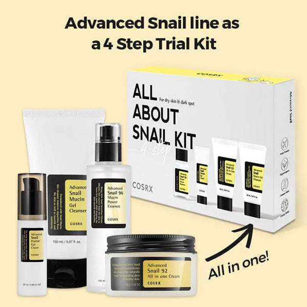 4 soļu gliemežu mucīna komplekts | COSRX All About Snail Kit 4-step