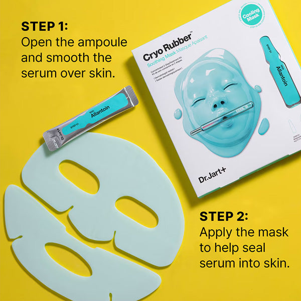 Nomierinoša 2 soļu gumijas sejas maska | Dr. Jart+ Cryo Rubber Soothing Mask