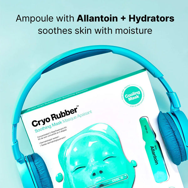Nomierinoša 2 soļu gumijas sejas maska | Dr. Jart+ Cryo Rubber Soothing Mask