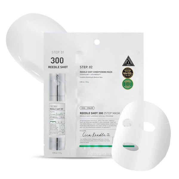 2 soļu sejas maska ar mikroadatu serumu | VT Cosmetics Reedle Shot 2 Step Mask - KOORE