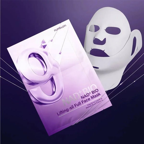 3D sejas maska ar liftinga efektu | Numbuzin No.9 NAD Bio Lifting Full Cover Facial Mask - KOORE
