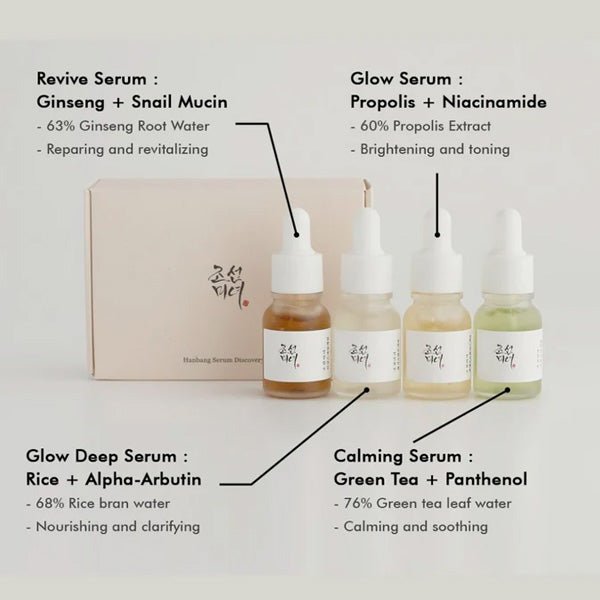 4 serumu komplekts | Beauty of Josen Hanbang Serum Discovery Kit - KOORE