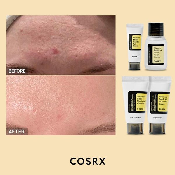 4 soļu gliemežu mucīna komplekts | COSRX All About Snail Kit 4 - step - KOORE