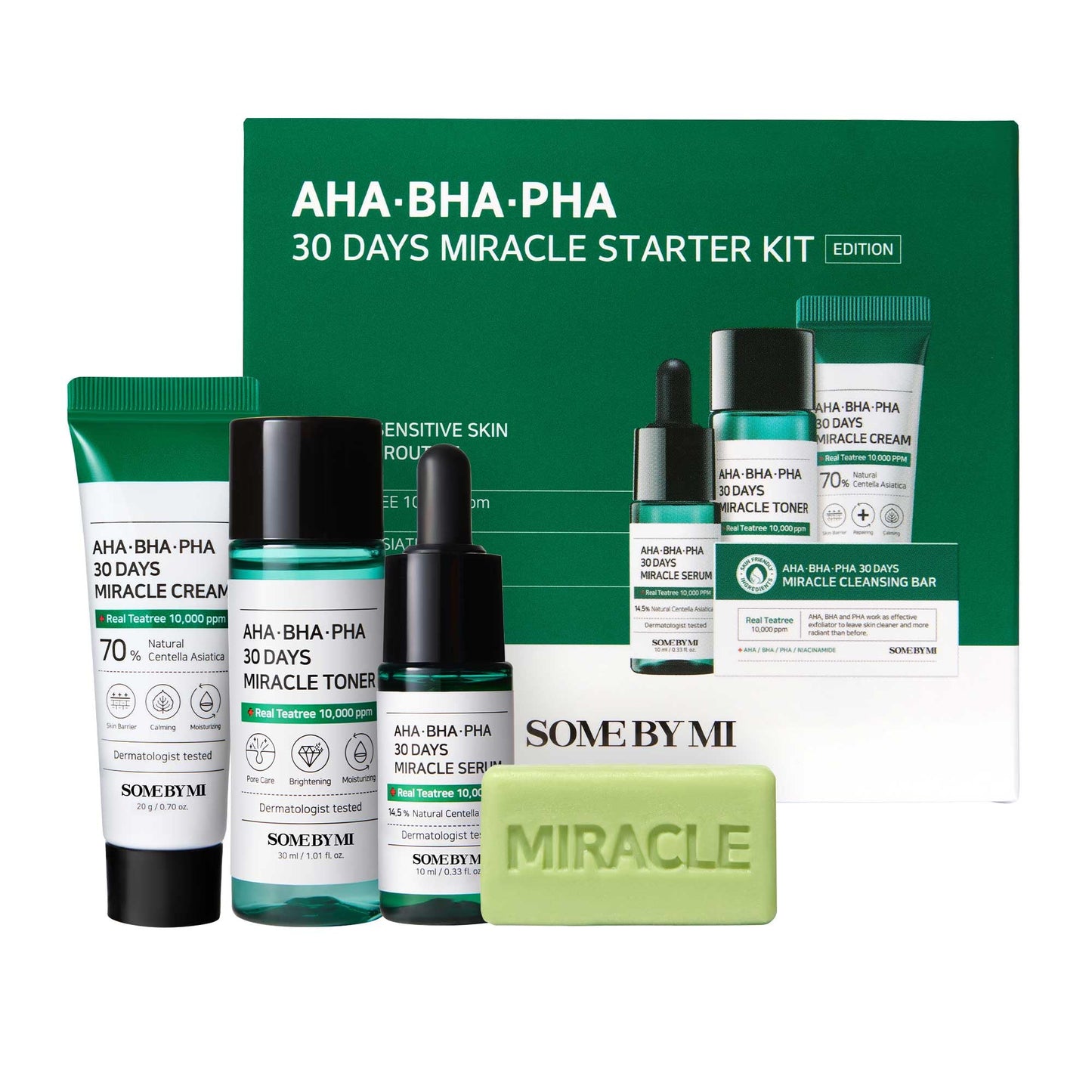 Komplekts problemātiskai ādai | Some By Mi AHA, BHA, PHA 30 Days Miracle AC SOS Kit