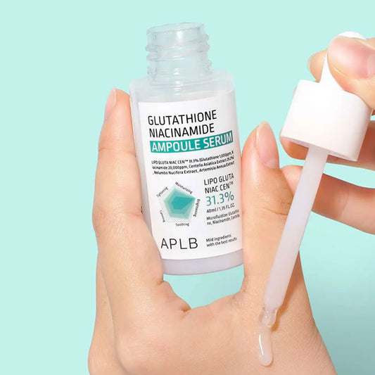 Glutathione Niacinamide Ampoule Serum – izgaismojošs sejas serums