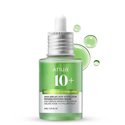 Anua Azelaic Acid 10+ Hyaluron Redness Soothing Serum korejas kosmetika koore.lv