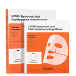 COSRX 5 PDRN Hyaluronic Acid Vital Hydrating Hydrogel Mask nakts sejas maska ar PDRN un kolagēnu