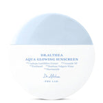 Dr. Althea Aqua Glowing Sunscreen SPF50+ 45ml elegants un parocīgs iepakojums ikdienas lietošanai
