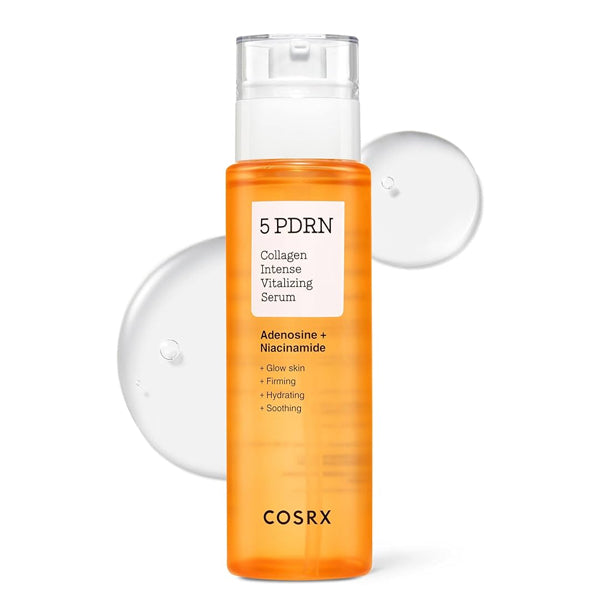 COSRX 5 PDRN Collagen Intense Vitalizing Serum sejas serums ar zemas molekulmasas kolagēnu un alfa-arbutīnu