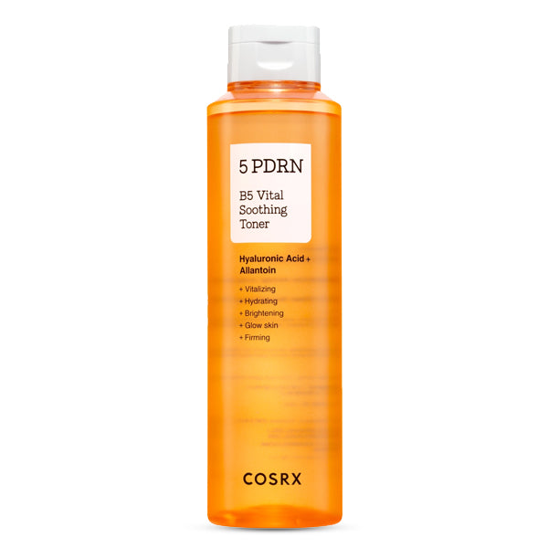 COSRX 5 PDRN B5 Vital Soothing Toner sejas toneris ar 5 veidu PDRN reģenerācijai un mirdzumam