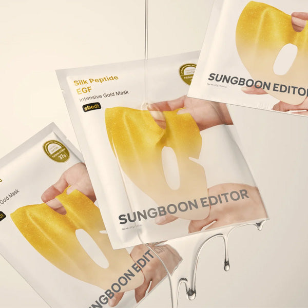Sungboon Editor zīda peptīdu un zelta hidrogēla maskas tekstūra liftinga efektam