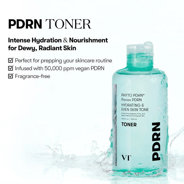 Korejas kosmētika VT Cosmetics toniks ar PDRN un peptīdiem ādas blīvumam
