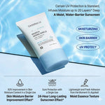 Centellian24 Safe Moisture sauleskrēma vieglā, neatstājošā baltus plankumus tekstūra tuvplānā