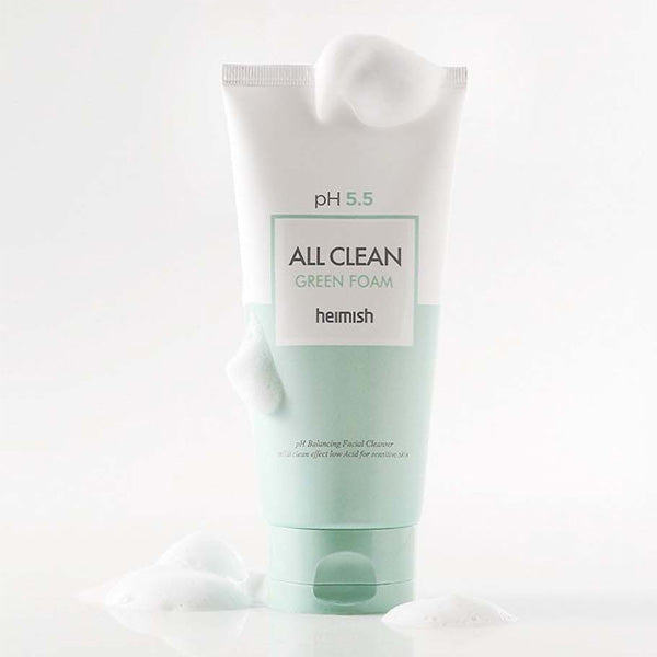 Maigs sejas tīrīšanas līdzeklis ar pH 5.5| Heimish All Clean Green Foam