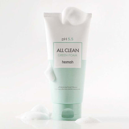 Maigs sejas tīrīšanas līdzeklis ar pH 5.5| Heimish All Clean Green Foam