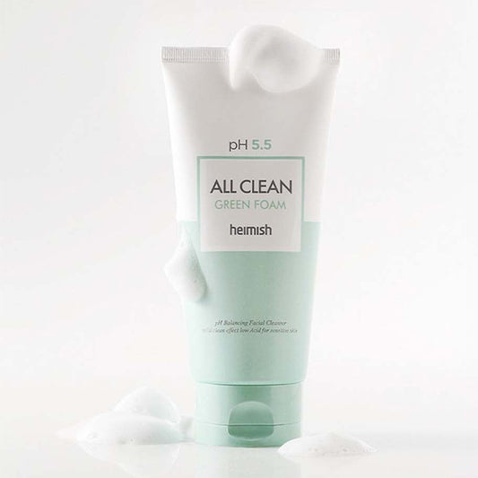 Maigs sejas tīrīšanas līdzeklis ar pH 5.5| Heimish All Clean Green Foam